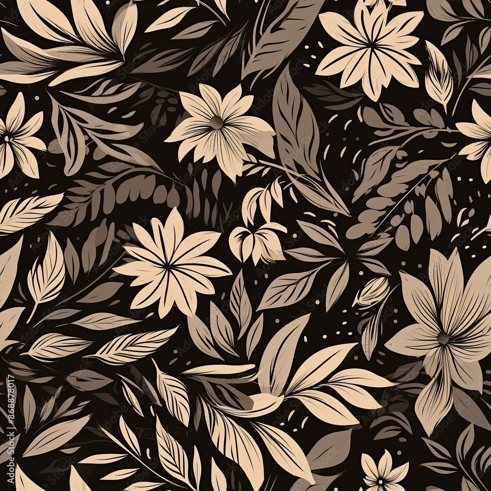 abstract, seamless floral pattern abstract, seamless floral pattern