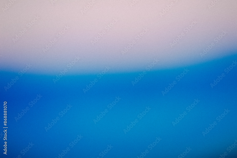 Fototapeta premium Grainy Blue color gradient abstract background, noise texture effect