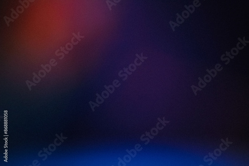 Grainy Blue color gradient abstract background, noise texture effect