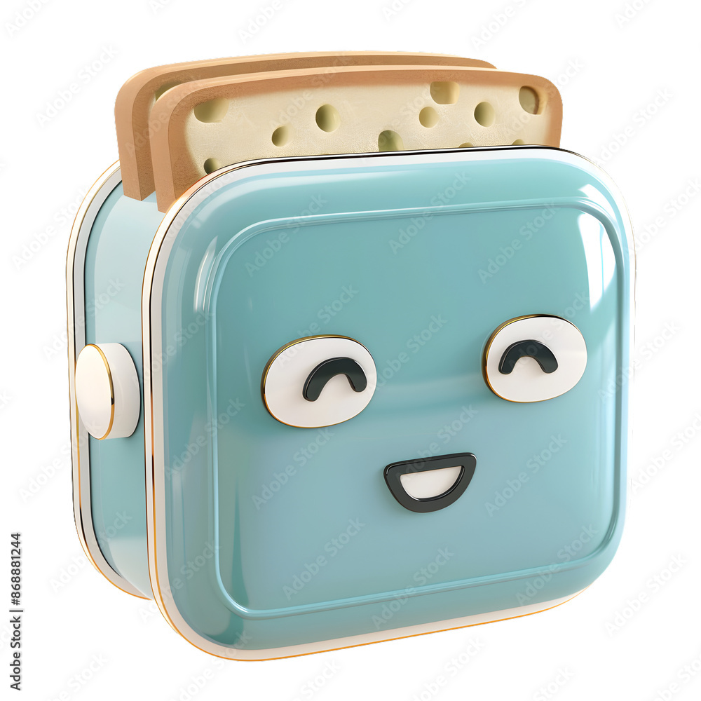 Toaster 3D icon, PNG image, isolated object Toaster 3D icon, PNG image, isolated object