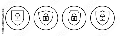 Security icon set. protection icon. privacy. vpn