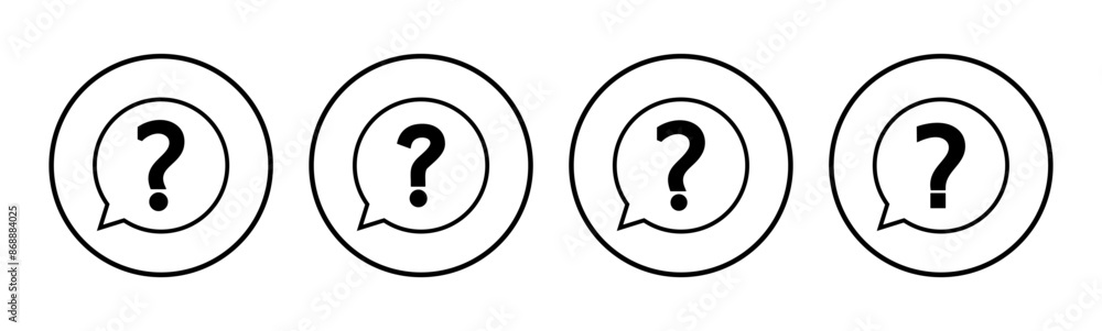 Question icon set. question mark icon vector. Question icon set. question mark icon vector.