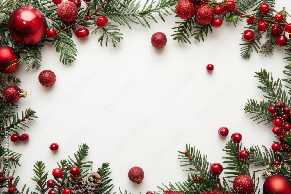 Christmas decorations on white background isolated Christmas holiday decor celebration winter aesthetics Christmas decorations on white background isolated Christmas holiday decor celebration winter aesthetics