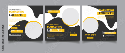 Digital marketing agency corporate banner or social media post template