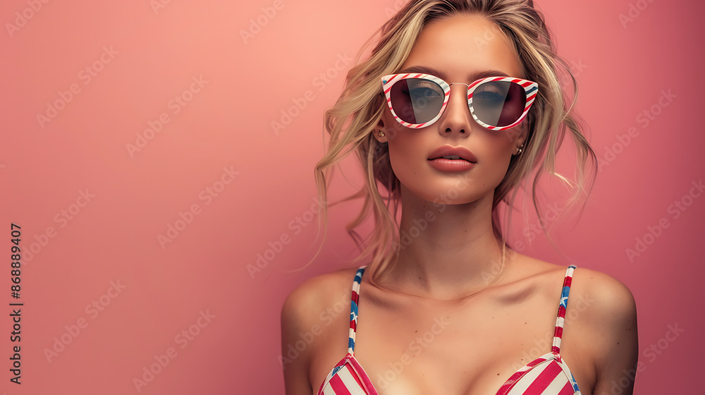 American Flag Bikini attractive beautiful pretty Woman in red white and blue Swimwear, 4th of july, patriotic, memorial day, labor day, celebrating the USA, American Flag Bikini attractive beautiful pretty Woman in red white and blue Swimwear, 4th of july, patriotic, memorial day, labor day, celebrating the USA,