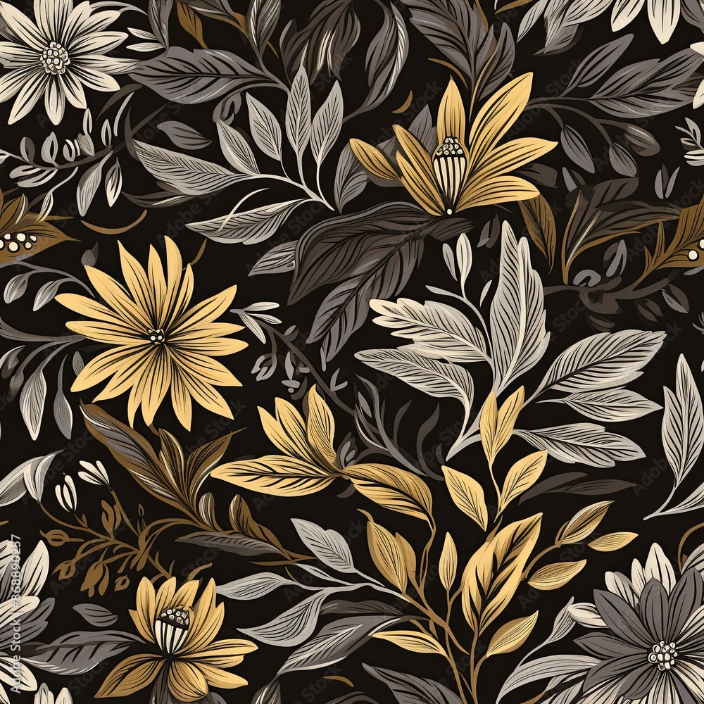 abstract, seamless floral pattern abstract, seamless floral pattern