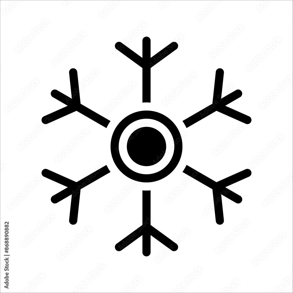 Snow icon vector, snowflake icon vector, on a white background. Snow icon vector, snowflake icon vector, on a white background.