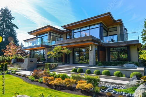 Modern Luxury Home with Lush Greenery