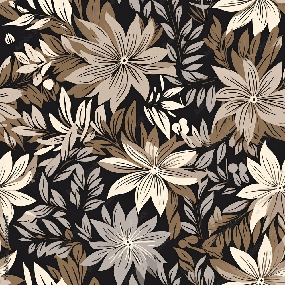 abstract, seamless floral pattern abstract, seamless floral pattern