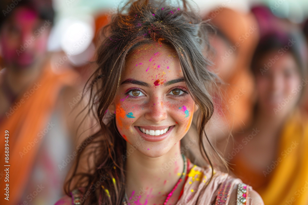 People on the Holi holiday People on the Holi holiday