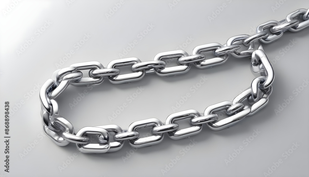 3D rendering of chain emphasizing 5 3D rendering of chain emphasizing 5