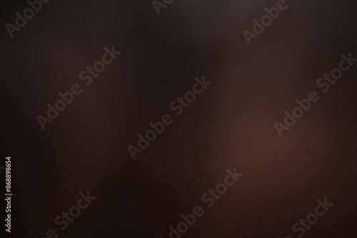 Grainy dark brown color gradient abstract background, noise texture effect