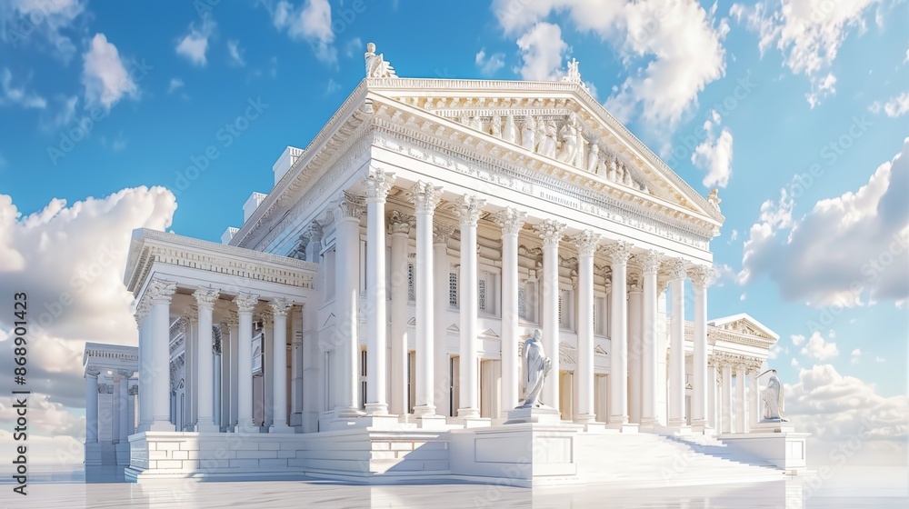 Fototapeta premium Building Design with a Classical Inspired Feel 