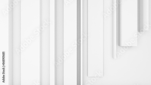 Abstract background ,white vertical shape on a red background,3d rendering