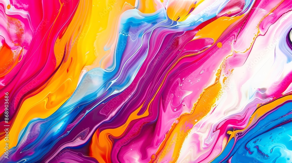 Vibrant abstract painting featuring colorful swirls and dynamic patterns. Vibrant abstract painting featuring colorful swirls and dynamic patterns.