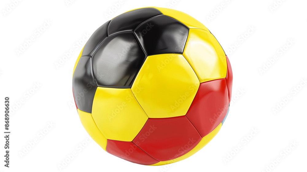A soccer ball with the flag of Germany on a transparent background. A soccer ball with the flag of Germany on a transparent background.