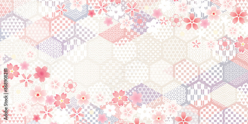 桜　春　和柄　背景