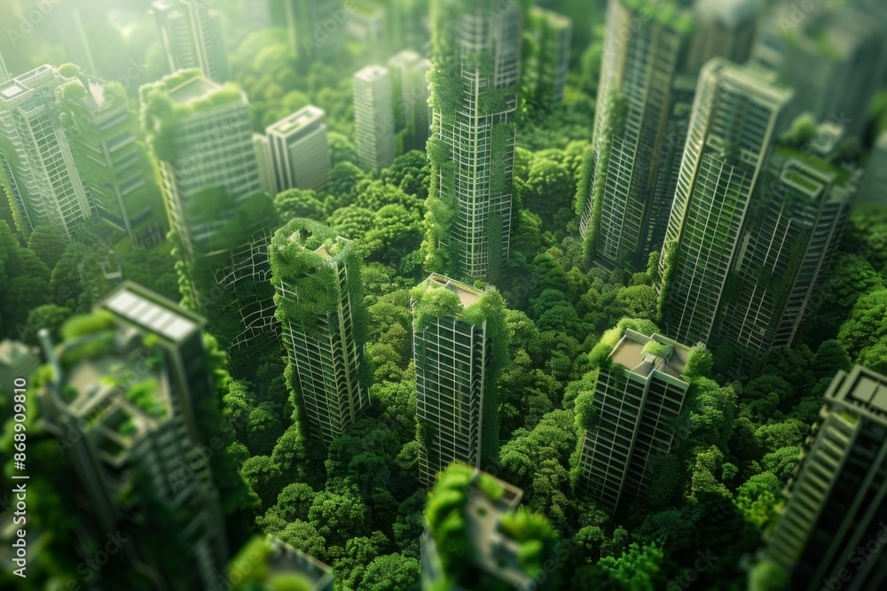 Obraz premium Green urban planning