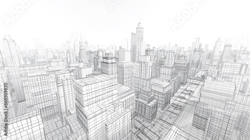 city building sketch