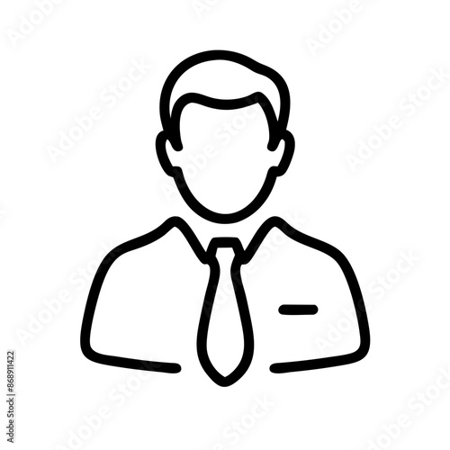 Business icon outline set