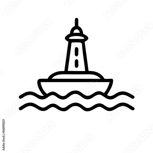 summer icon outline set