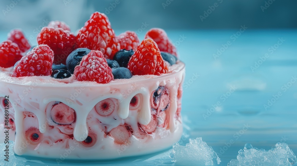 Delicious frozen berry dessert Delicious frozen berry dessert