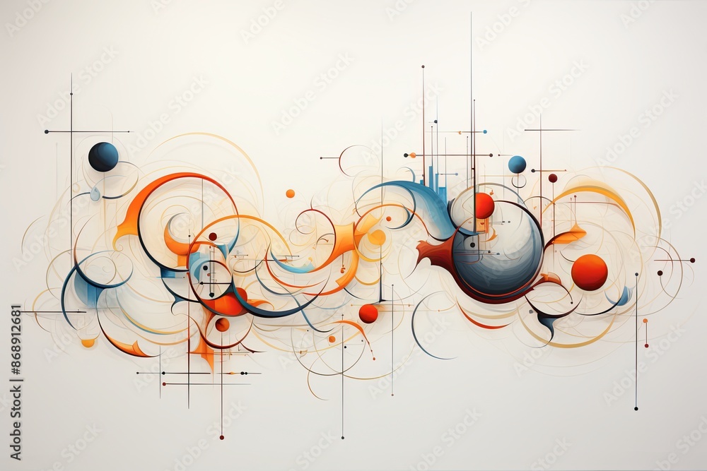 Obraz premium Modernism Calligraphy Spirituality