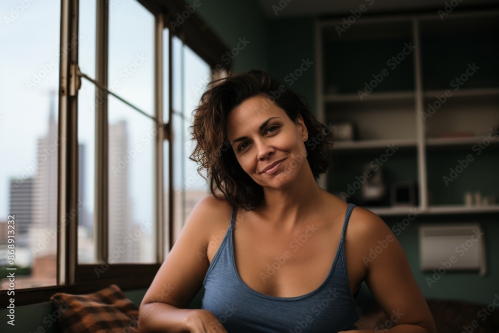 Portrait of a middle aged body positive Hispanic woman Portrait of a middle aged body positive Hispanic woman