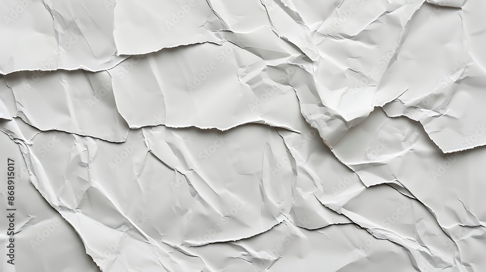 White crumpled paper texture background White crumpled paper texture background