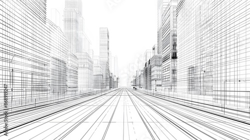 city building sketch