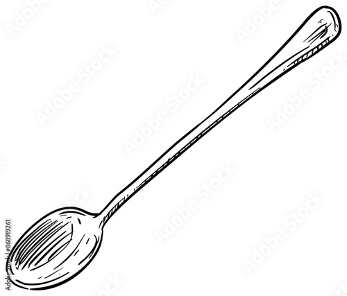 teaspoon handdrawn illustration