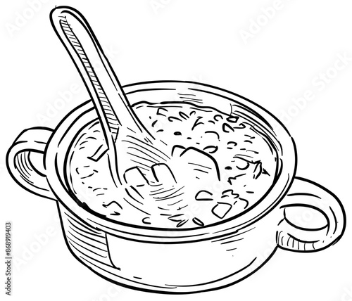 soup handdrawn illustration