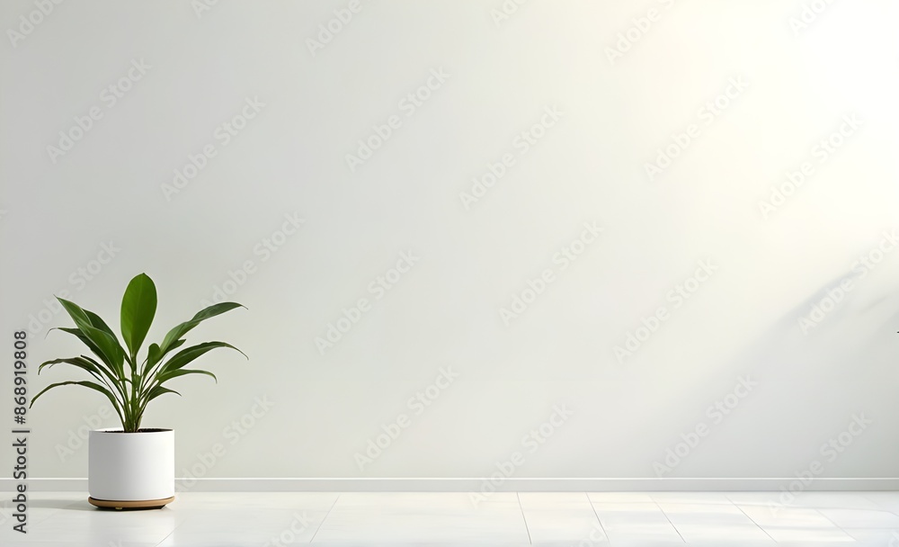 simple white walls and plant simple white walls and plant
