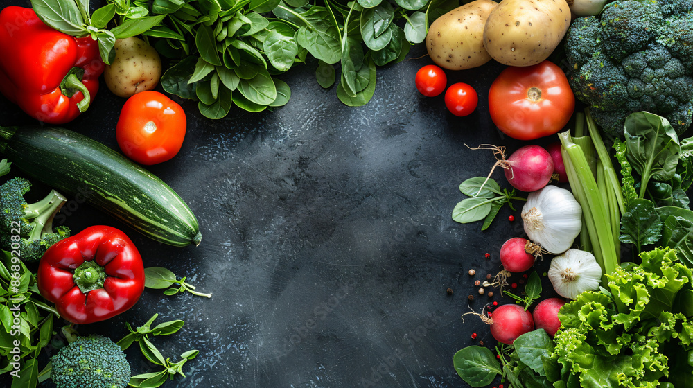 Fresh vegetables on a wooden background Fresh vegetables on a wooden background