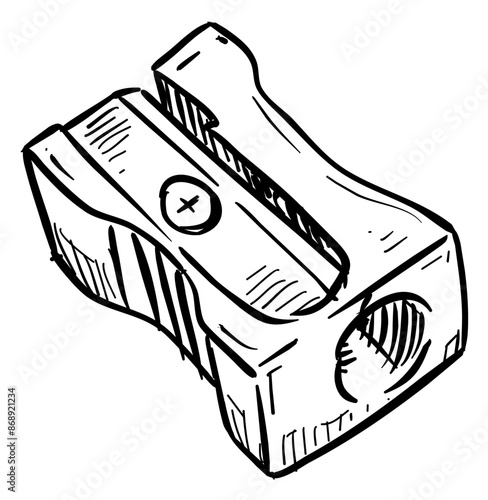 sharpener handdrawn illustration