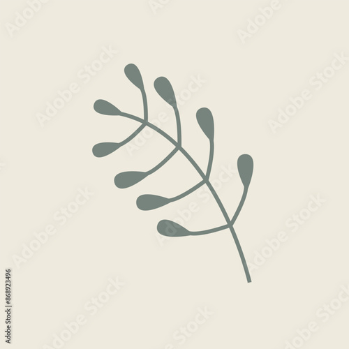 Hand Drawn Botanical Chic Bohemian Shape Vector Element