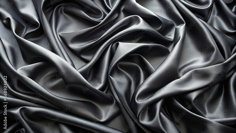 Elegant black silk fabric texture background with rippled waves, luxury, cloth, smooth, elegant, black, silk, satin, texture Elegant black silk fabric texture background with rippled waves, luxury, cloth, smooth, elegant, black, silk, satin, texture