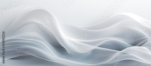 Abstract White Fabric Swirls