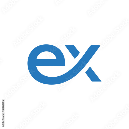 letter ex logo design