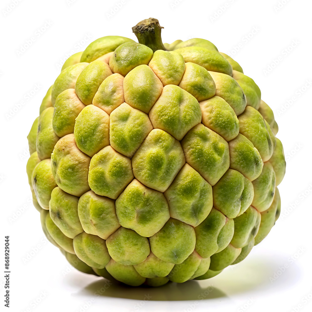 Atemoya fruit isolated on white background. Atemoya fruit isolated on white background.