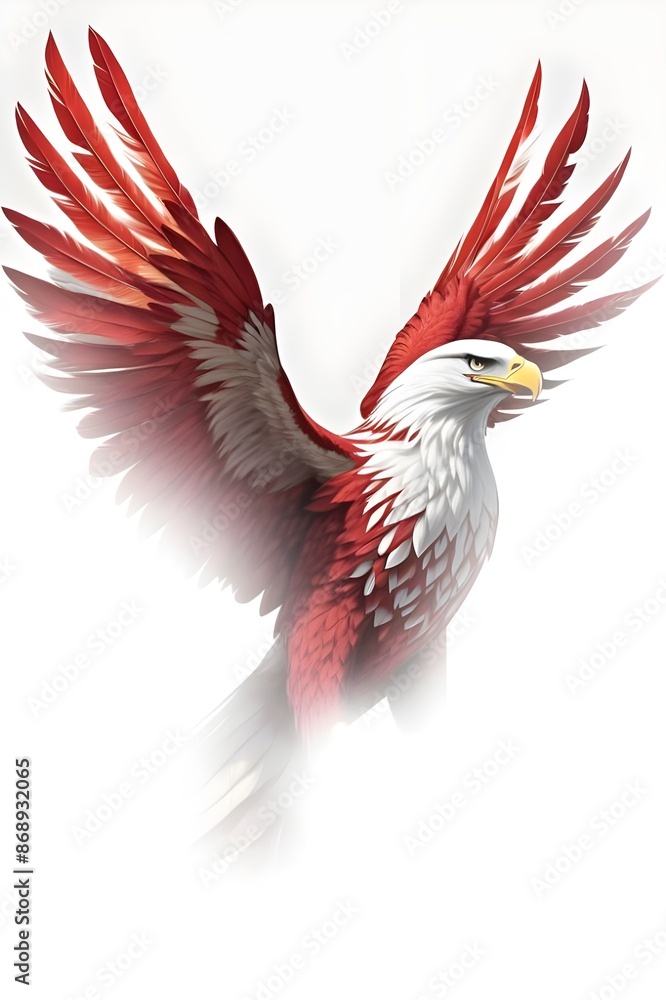 Fototapeta premium eagle with open wings