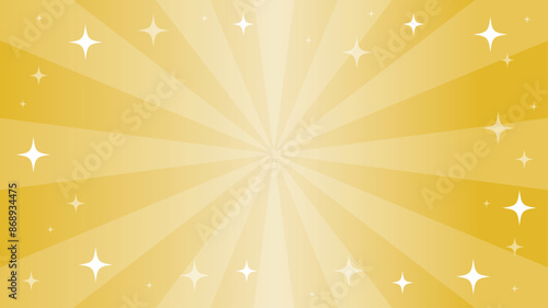 集中線　金色　背景　キラキラ