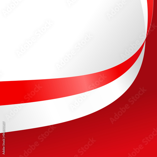 Free Download wavy red and white abstract vector background with copy space for text. indonesia noational day - GFXLoad