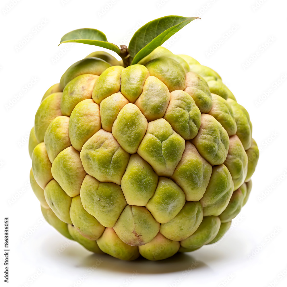 Custard apple fruit isolated on white background. Custard apple fruit isolated on white background.