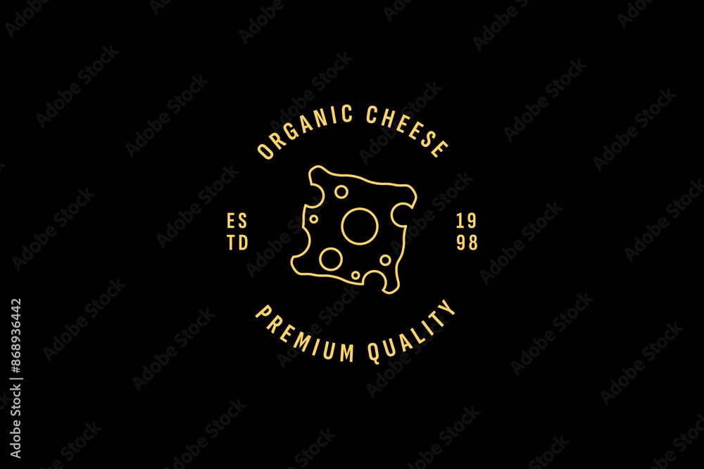 Fototapeta premium cheese logo vector icon illustration