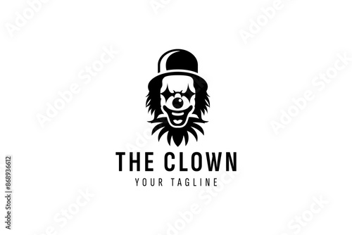 clown logo vector icon illustration
