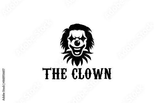 clown logo vector icon illustration