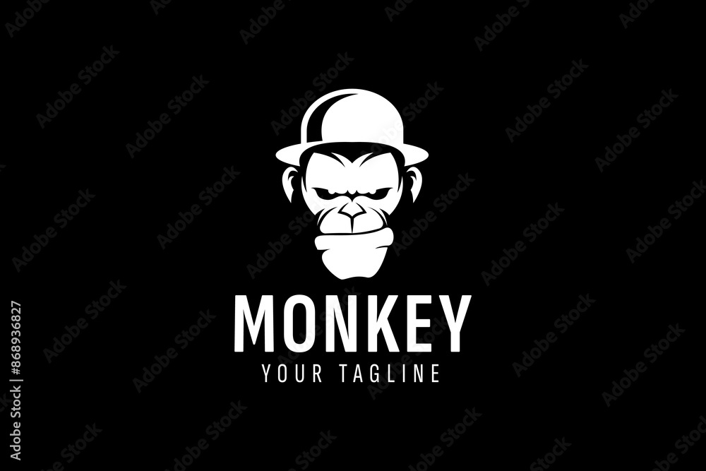monkey logo vector icon illustration monkey logo vector icon illustration