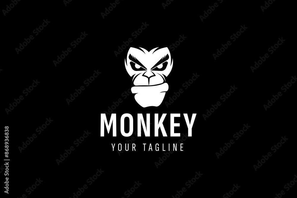 monkey logo vector icon illustration monkey logo vector icon illustration