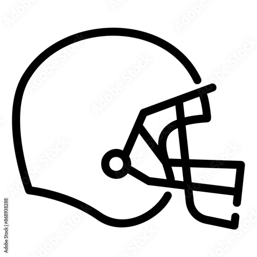 helmet Line Icon